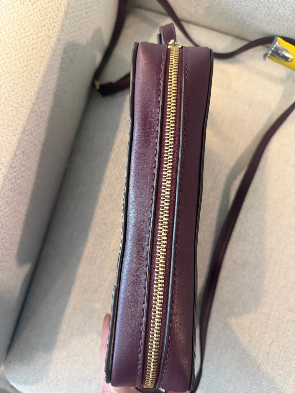 Michael Kors Studded Quilted Crossbody Bag - Burgundy
